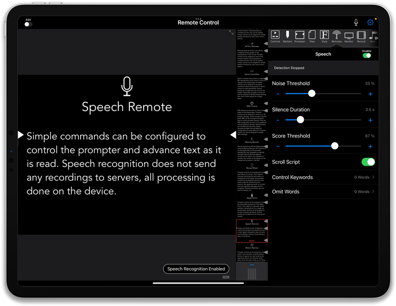 Speech Remote